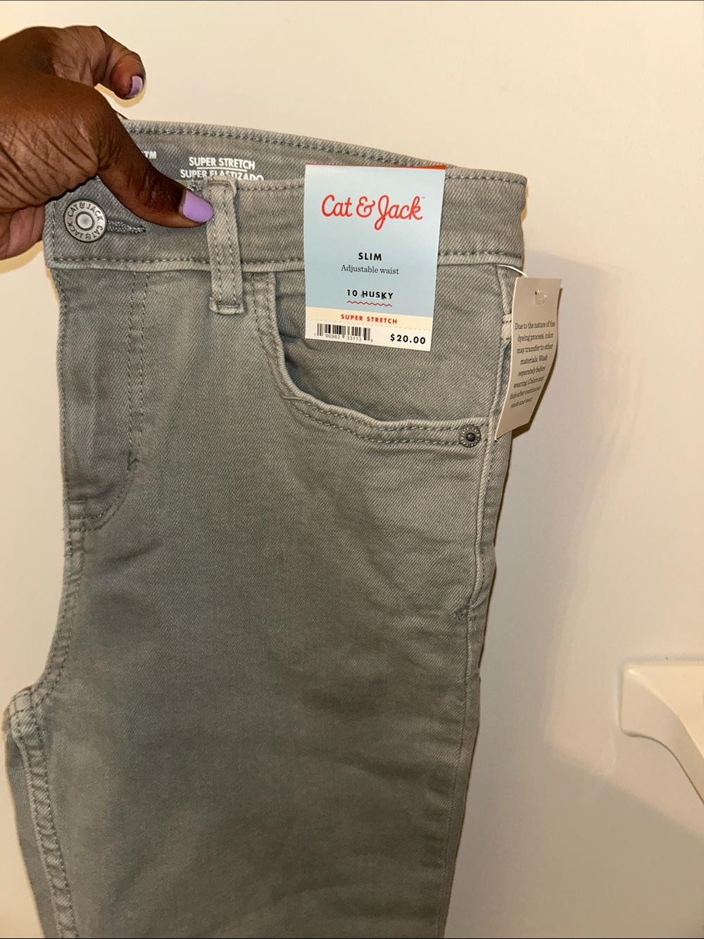 Cat & Jack Slim Kids Jeans in Gray
